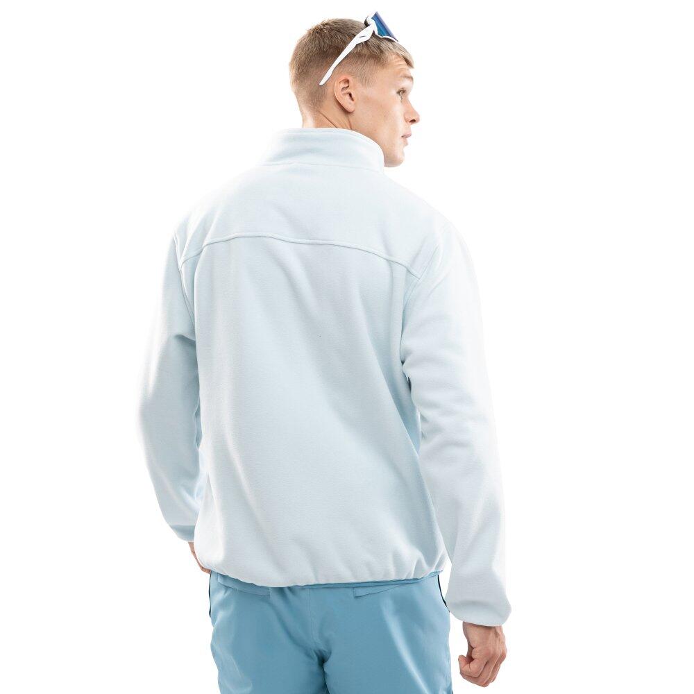 Camisola polar grossa com meio fecho para homem Desportos de inverno Nagano Azul 2/8