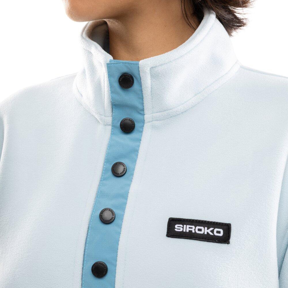Pull polaire épais femme Sports d'hiver Nagano-W Bleu 5/8