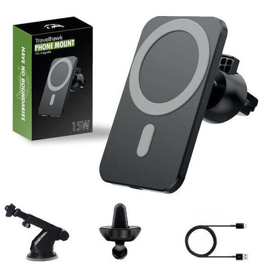 Magsafe Kfz-Handyhalterung – Passend für iPhone – Schwarz