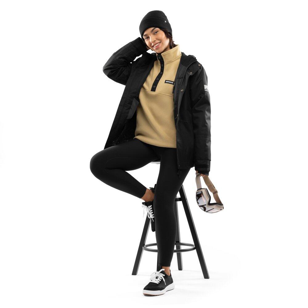 Pull polaire épais femme Sports d'hiver Yari-W Beige 3/7
