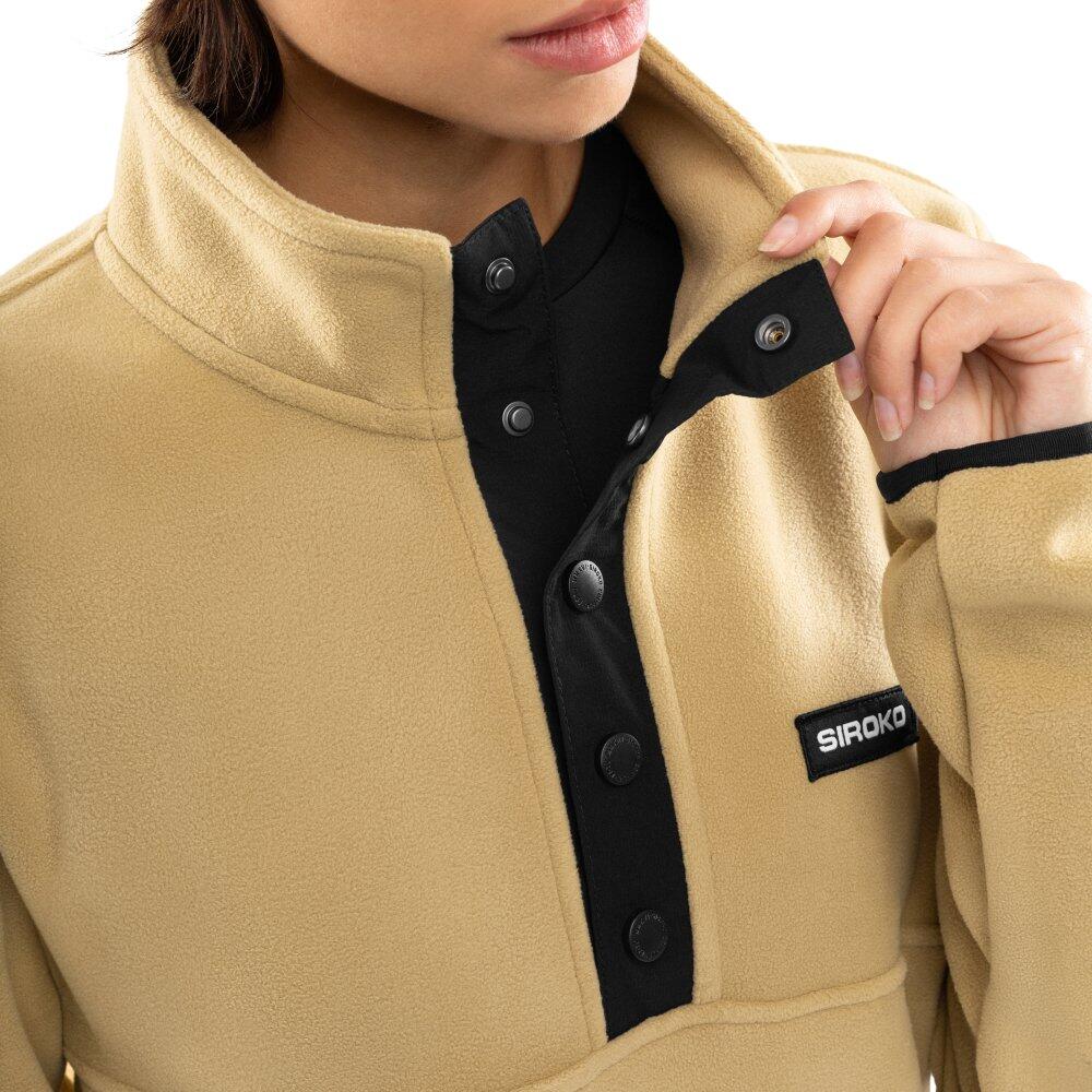 Pull polaire épais femme Sports d'hiver Yari-W Beige 5/7