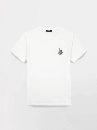 T-shirt manches courtes homme SELSOTEE Arctique - coupe ajustée, col rond