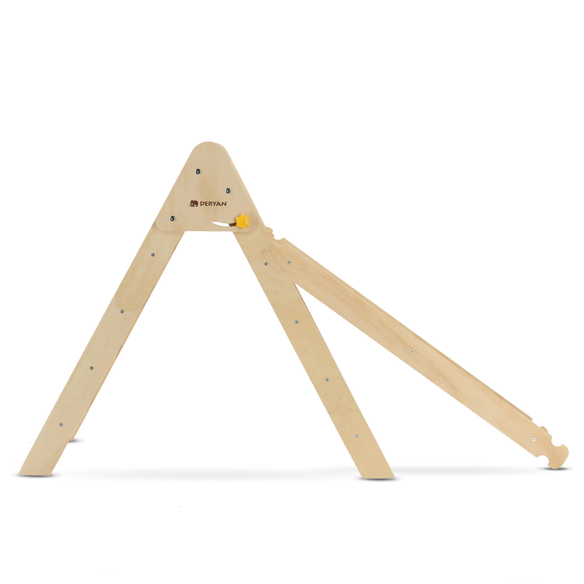 Set de luxe mini structure d’escalade - Avec toboggan - Pliable - Bois 2/4