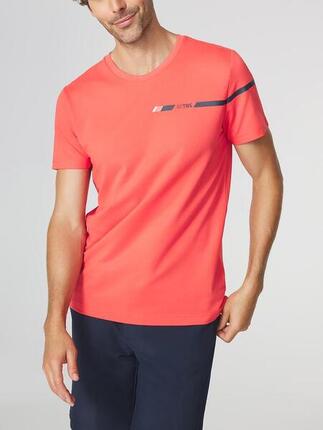 T-shirt homme BRICETEE col rond, manches courtes, bleu marine