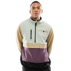 Pull polaire demi-zip homme Vinicunca Olive Green Vert