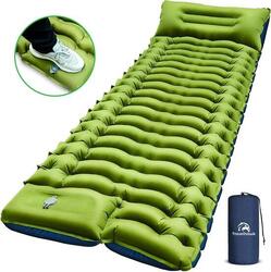 Tapis de sol matelas gonflable lit de camping vert
