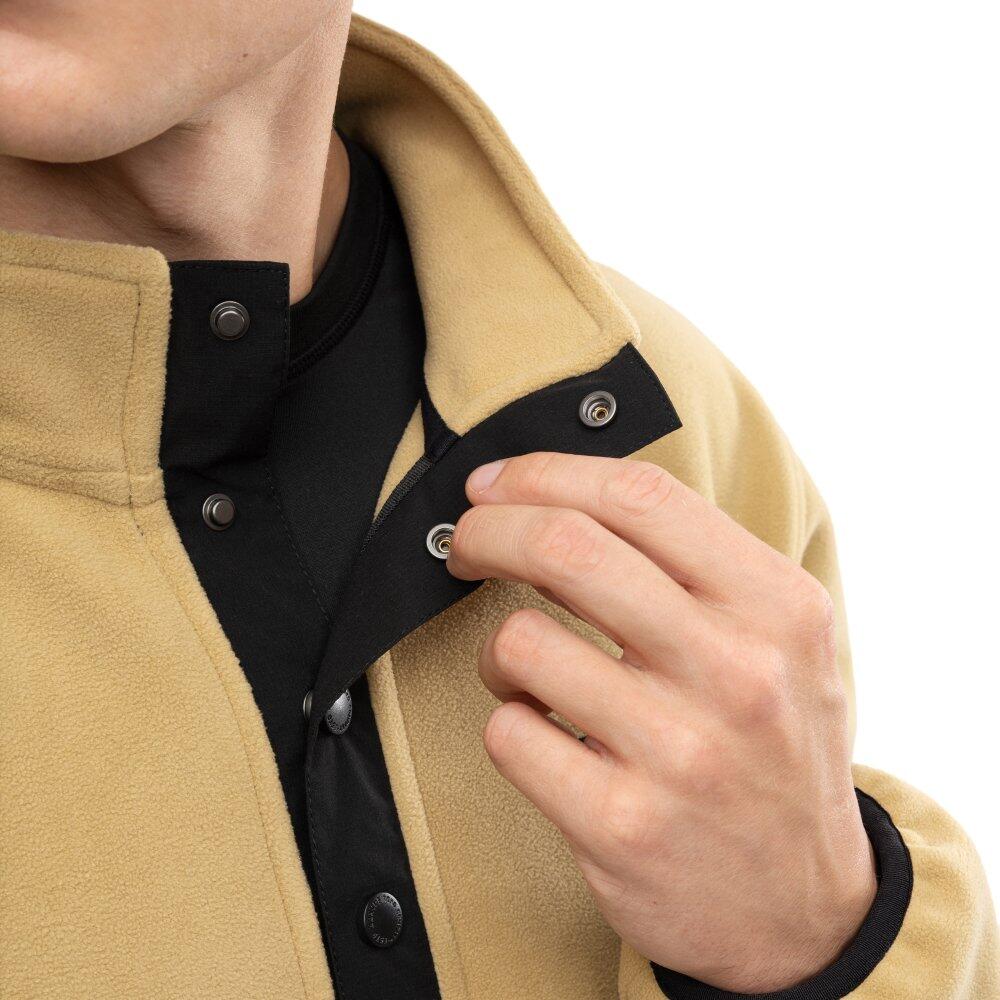 Camisola polar grossa com meio fecho para homem Desportos de inverno Yari Beige 4/8