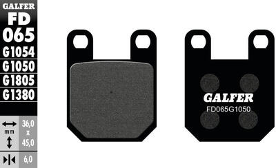 Galfer remblokken fd065 brake pad fd065 g1050 organic