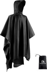 Poncho de pluie adulte – poncho cycliste – noir