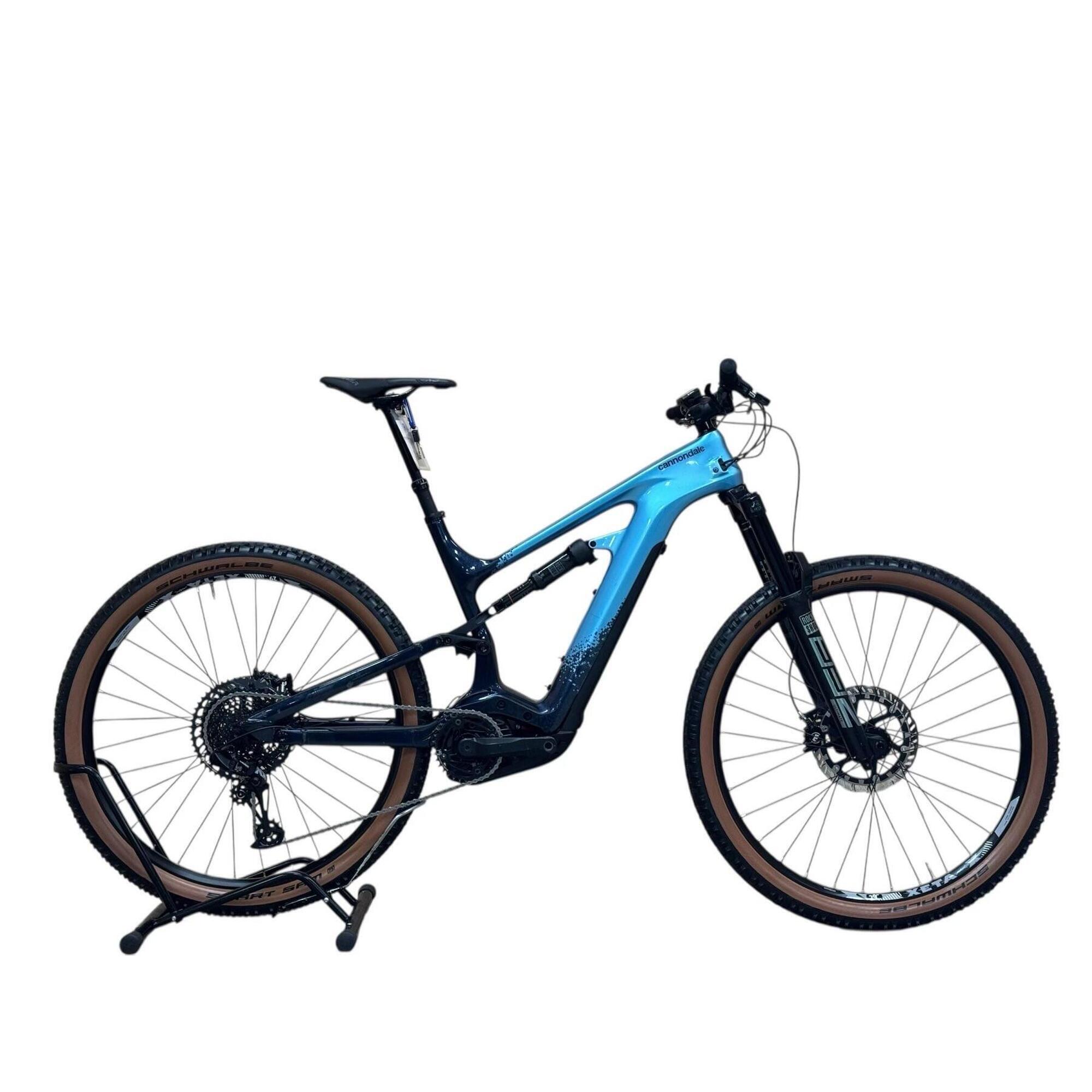 Cannondale - Reconditionné - Vtt Électrique Cannondale Moterra Neo Carbon 2 - Comme Neuf - Vélo Tout Terrain - Bleu|noir - Grand - Decathlon