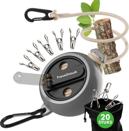 Ausziehbare Wäscheleine – Ausziehbares Trockensystem – 4 Meter