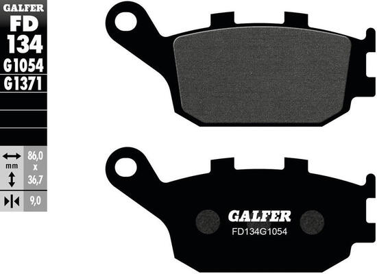 Galfer remblokken fd134 brake pad fd134 g1054 organic