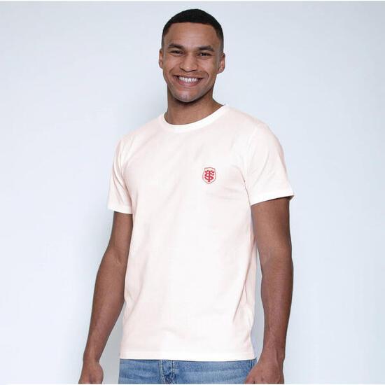 T-shirt Unisexe Lifestyle Stade Toulousain Rugby Ecru pour adulte