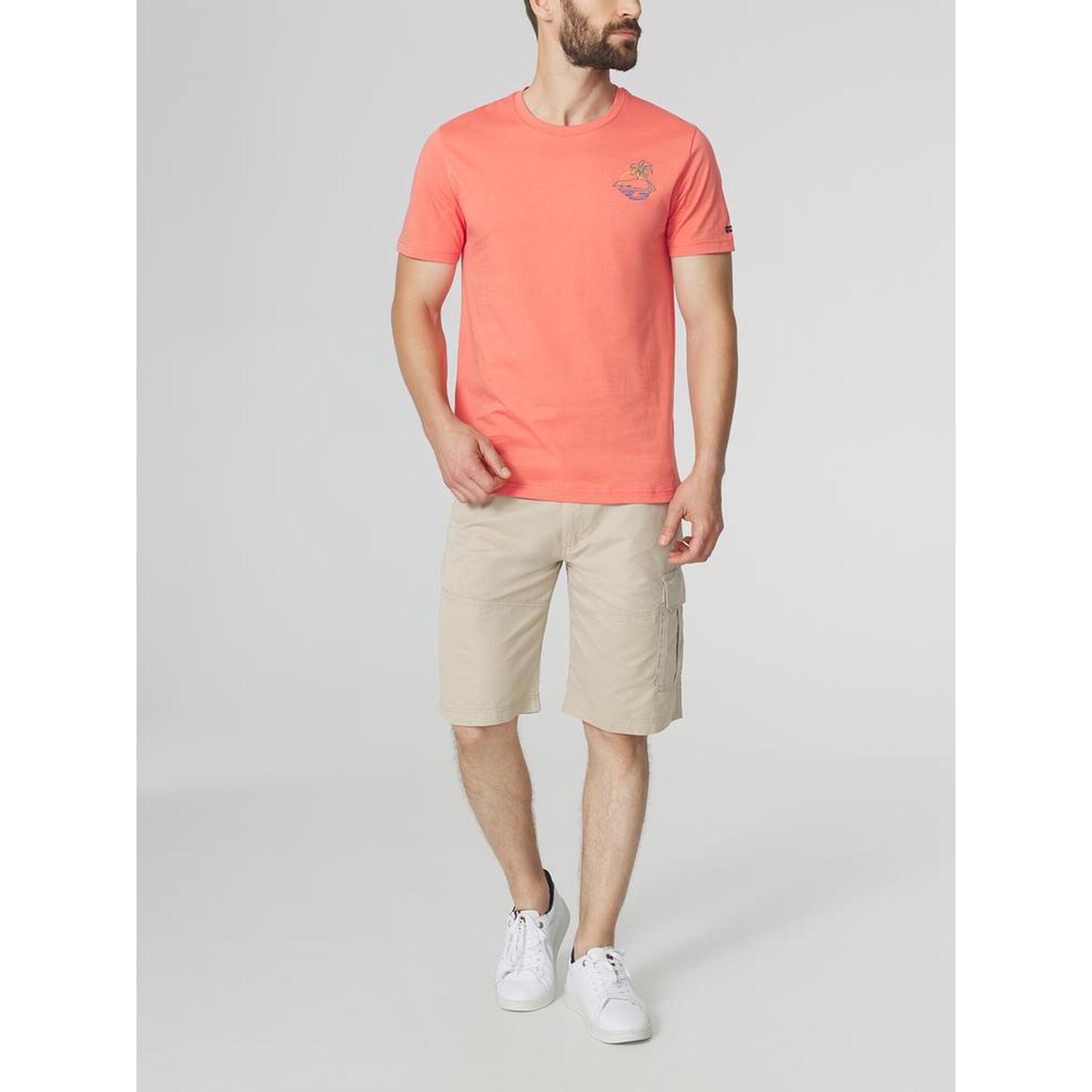 Tbs - 1973 Sohantee Recif T-shirt Homme Manches Courtes Col Rond 100% Coton - Sous Maillot Manche Courte - Rouge - Decathlon