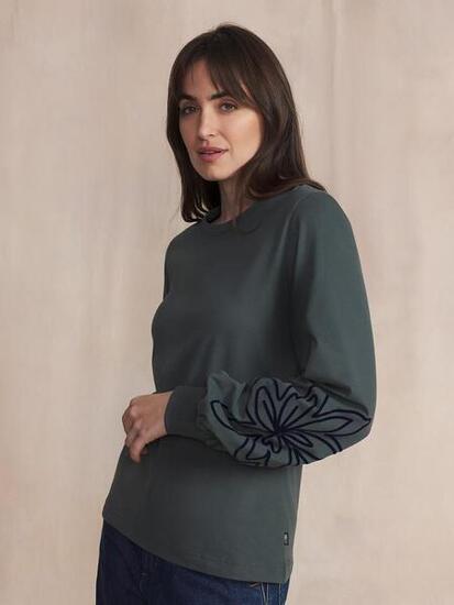 T-shirt manches longues femme BECKYTEE - Sapin