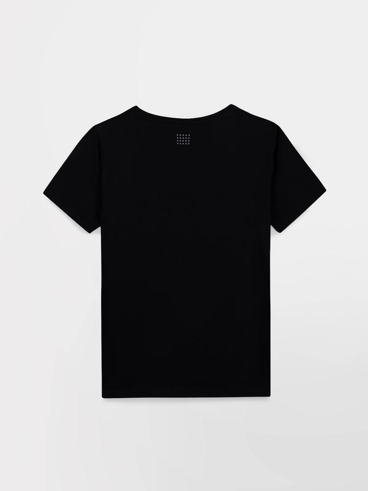 T-shirt manches courtes femme SILMITEE - Noir 2/3