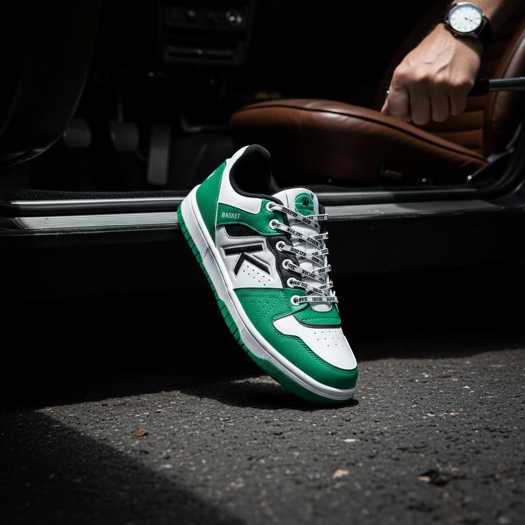 Kelme Zapatillas Casual Retrobasket 2.0 Verde Unisex 7/7