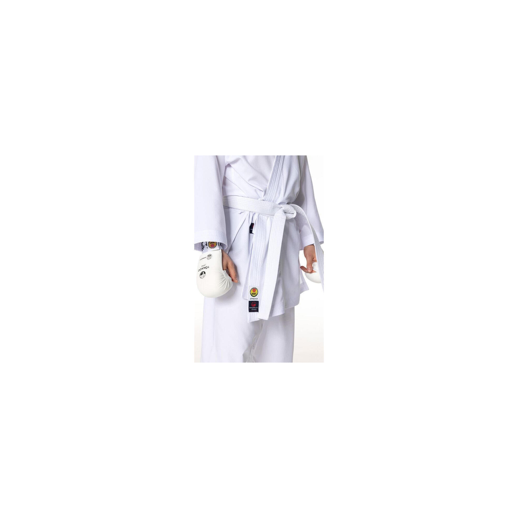 Kimono TOKAIDO Kumite Master Raw Alb aprobat WUKF