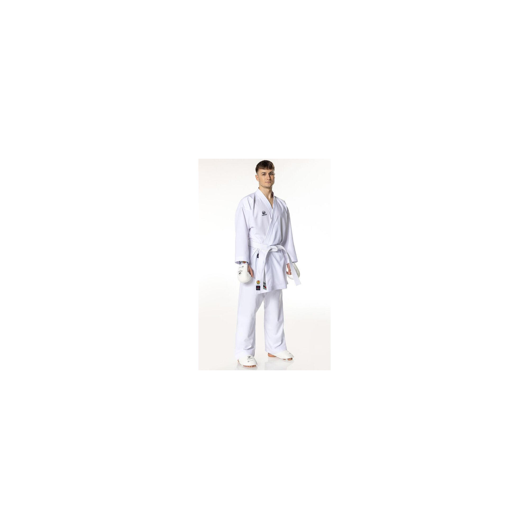 Kimono TOKAIDO Kumite Master Raw Alb aprobat WUKF