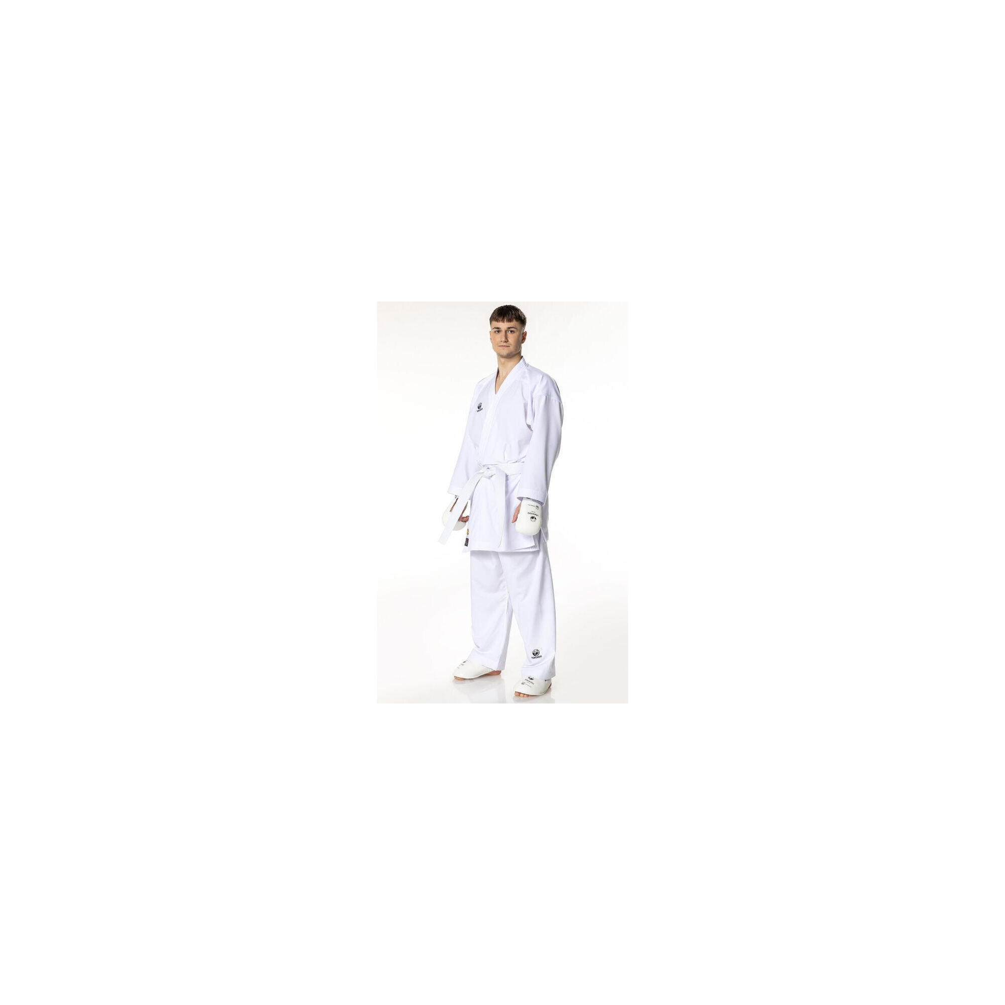 Kimono TOKAIDO Kumite Master Raw Alb aprobat WUKF