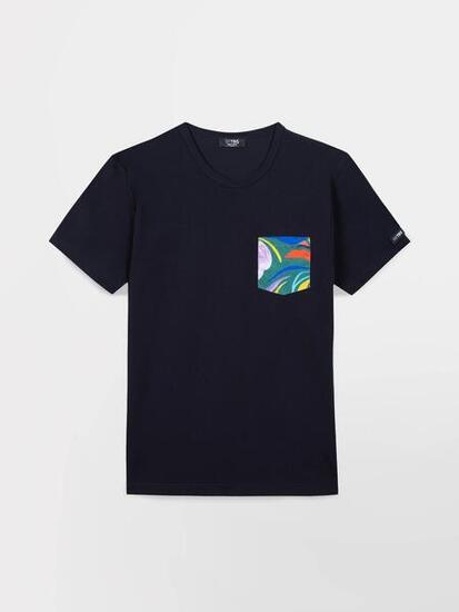 T-shirt homme VIVIEN manches courtes Navy 100 % coton