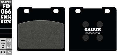 Galfer remblokken fd066 brake pad fd066 g1054 organic