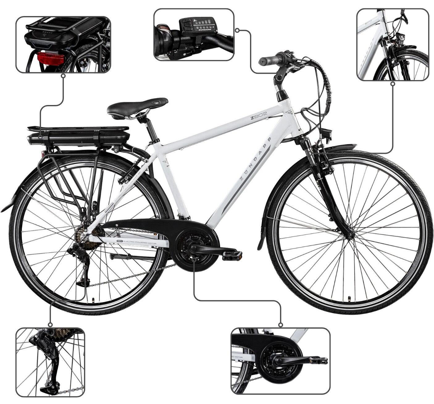 Rower Elektryczny Trekkingowy Zündapp Z802 Koła 28" 3/5