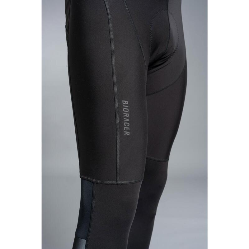 Long Cycling Bib Tights Winter Insulating Water-Repellent Men - Tempest Pixel Bl