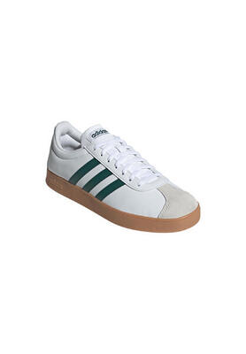 Adidas Herren VL COURT Base Sneaker Schuhe Leder ID3710 Cloud White / Green