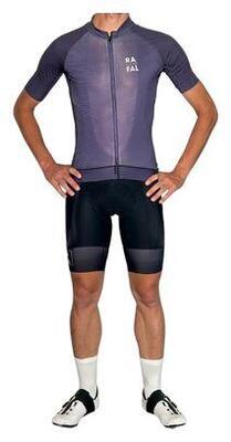 Rafal horizon korte mouw trui paars