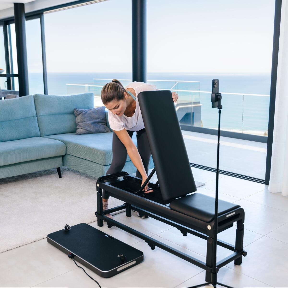 Flow Fitness DSG100i con Perform Fitnessbank - Smart Home Gym 2/7