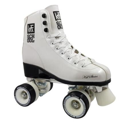Patin Artistico Roller Krf Plantilla Aluminio Bota Cuero