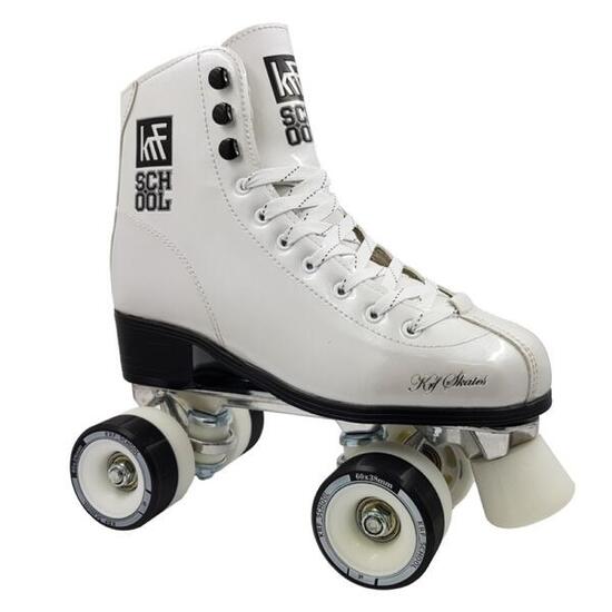 Patin Artistico Roller Krf Plantilla Aluminio Bota Cuero