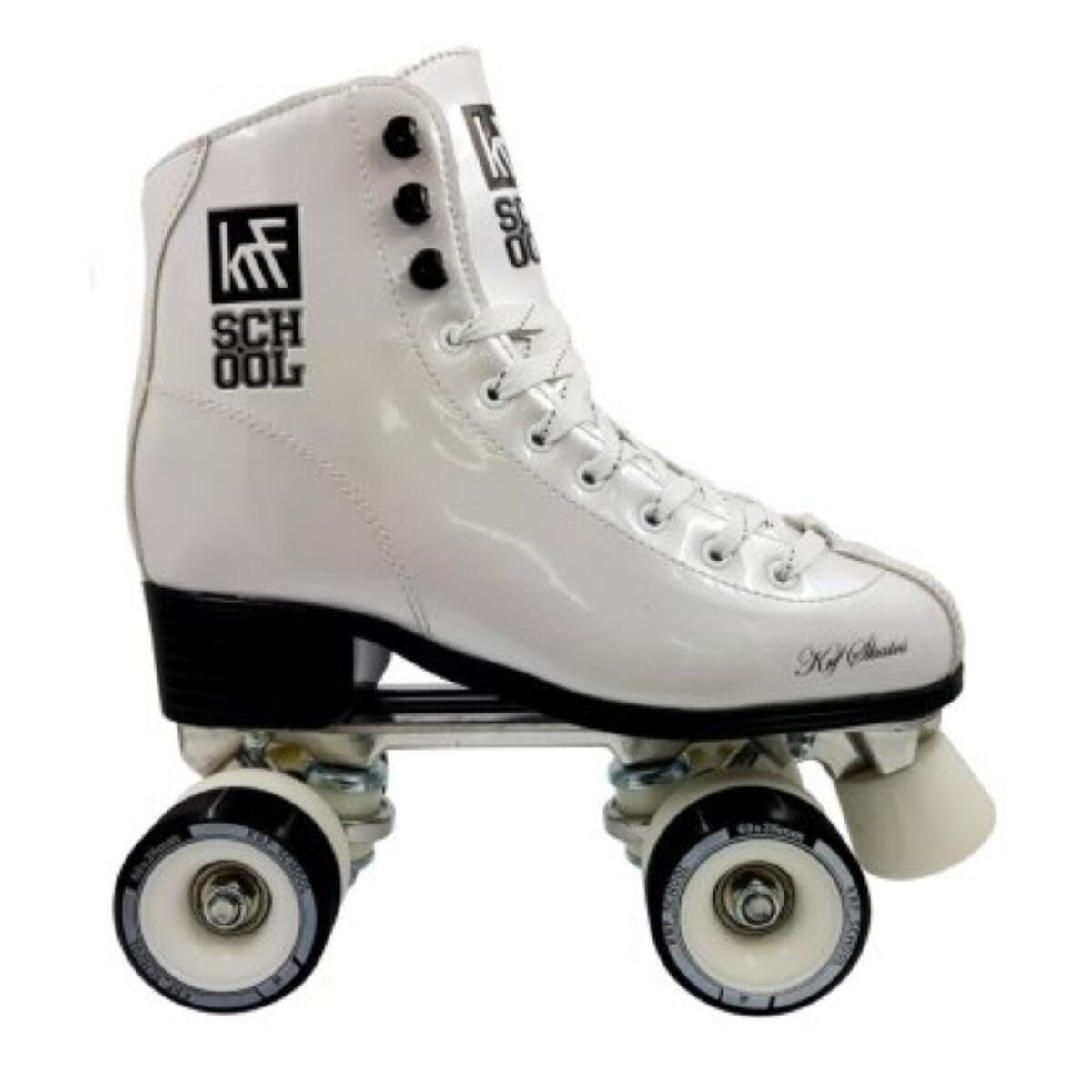 Patin Artistico Roller Krf Plantilla Aluminio Bota Cuero 2/4