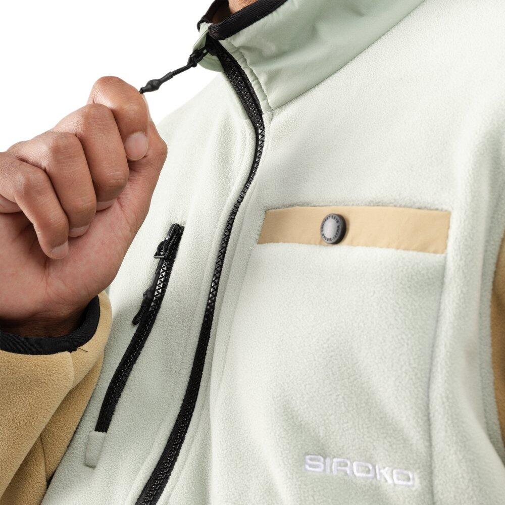 Pull polaire demi-zip homme Vinicunca Olive Green Vert 5/7