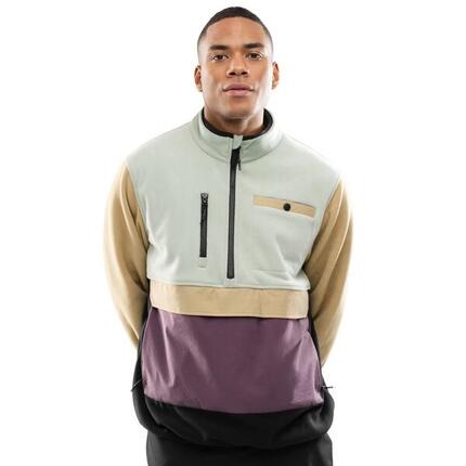 Pull polaire demi-zip homme Vinicunca Olive Green Vert