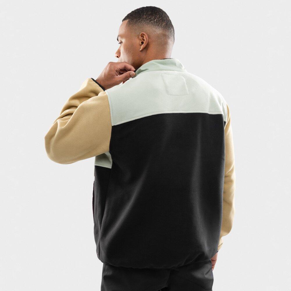 Pull polaire demi-zip homme Vinicunca Olive Green Vert 6/7
