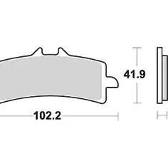TRW MCB 792 Sintered Metal Brake Pads.
