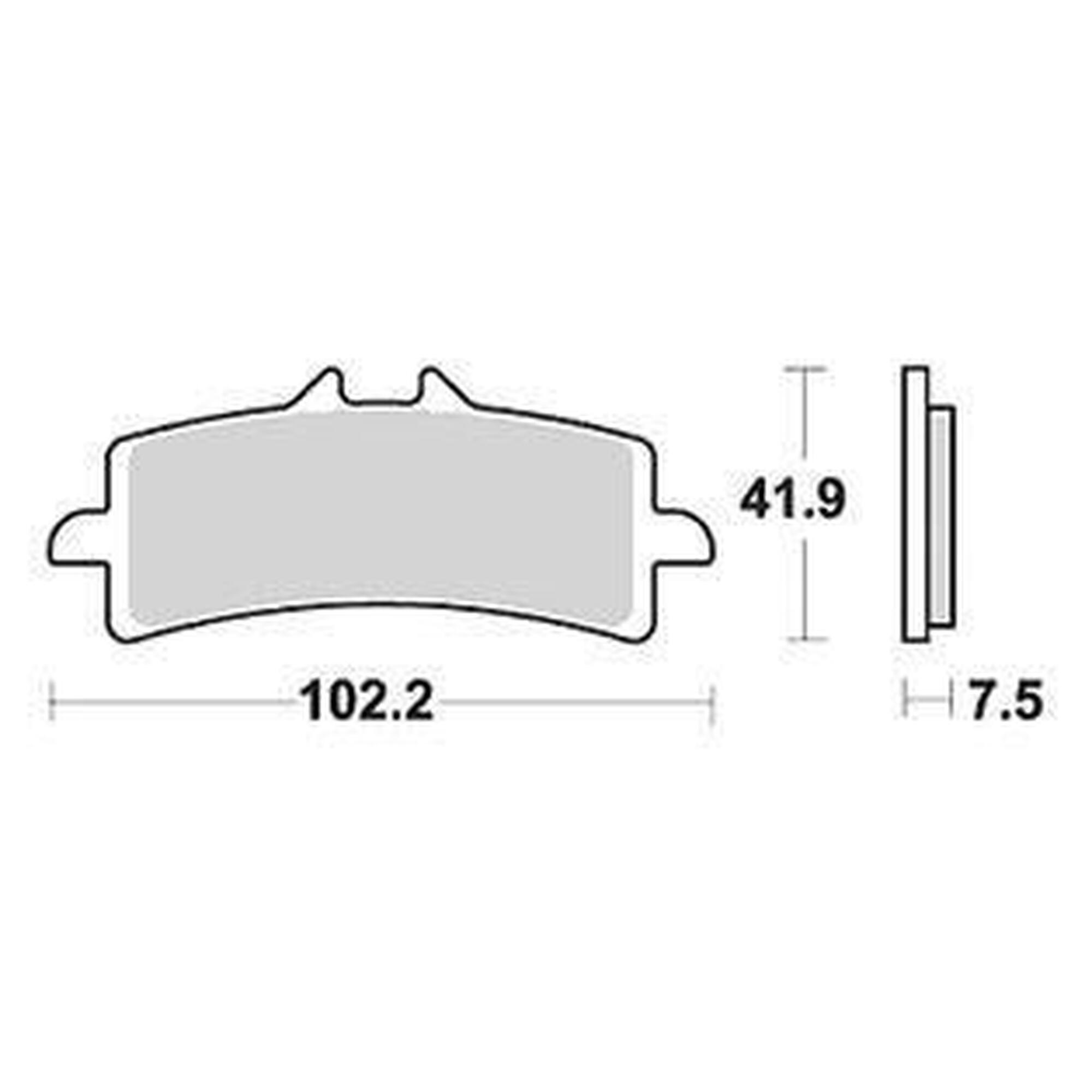 TRW MCB 792 TRQ spiekane metaliczne klocki hamulcowe