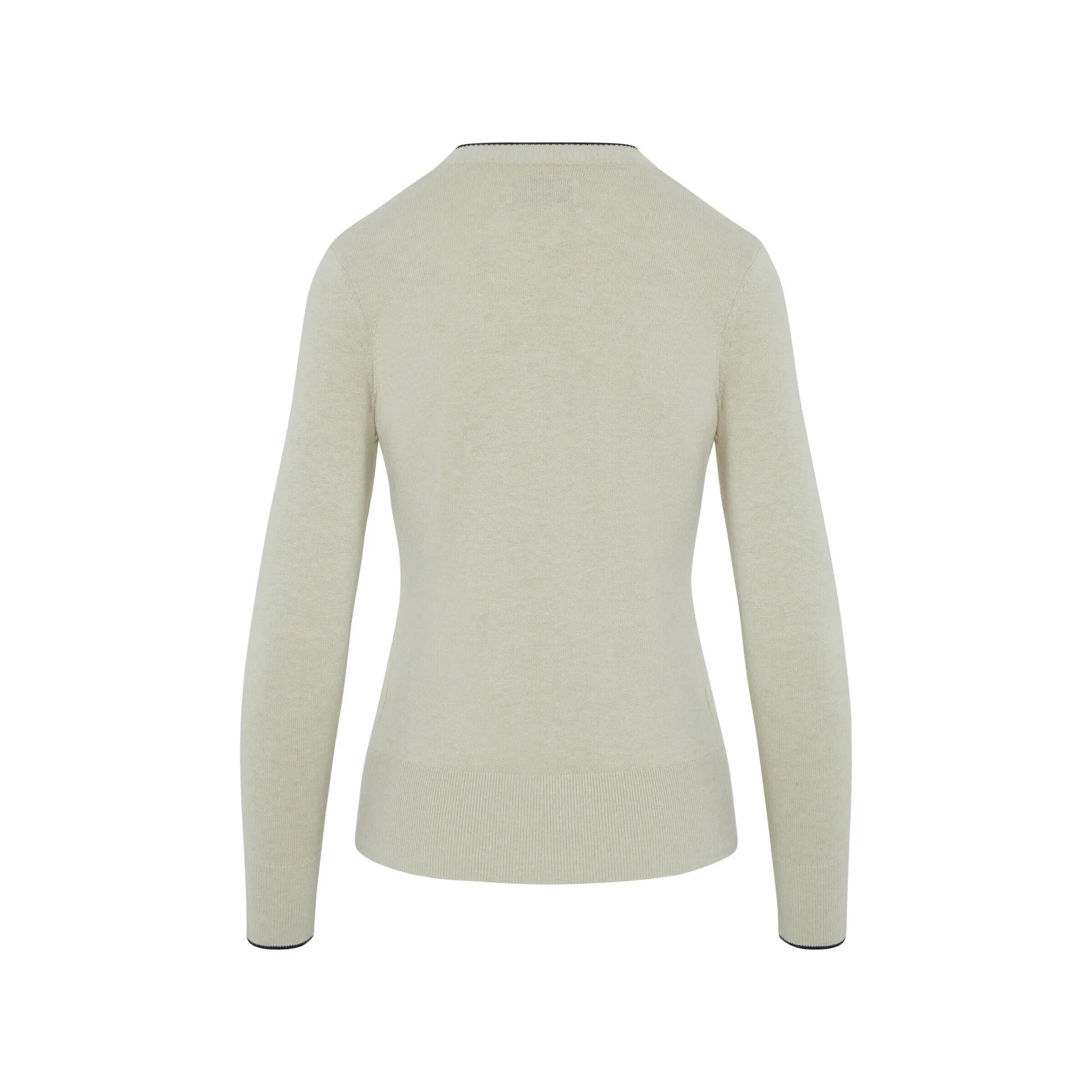 Original Penguin LS Solid Floral Sweater, Camisola para mulher 3/4