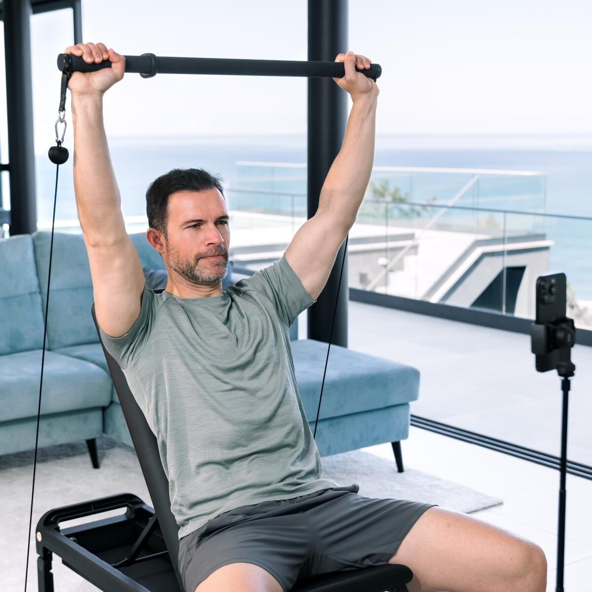 Flow Fitness DSG200i avec Perform Fitnessbank - Smart Home Gym 4/7