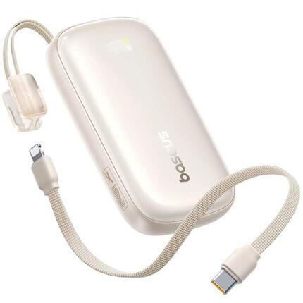 Baseus Powerbank 10000mAh 22.5W USB-C USB-A met afneembare kabel