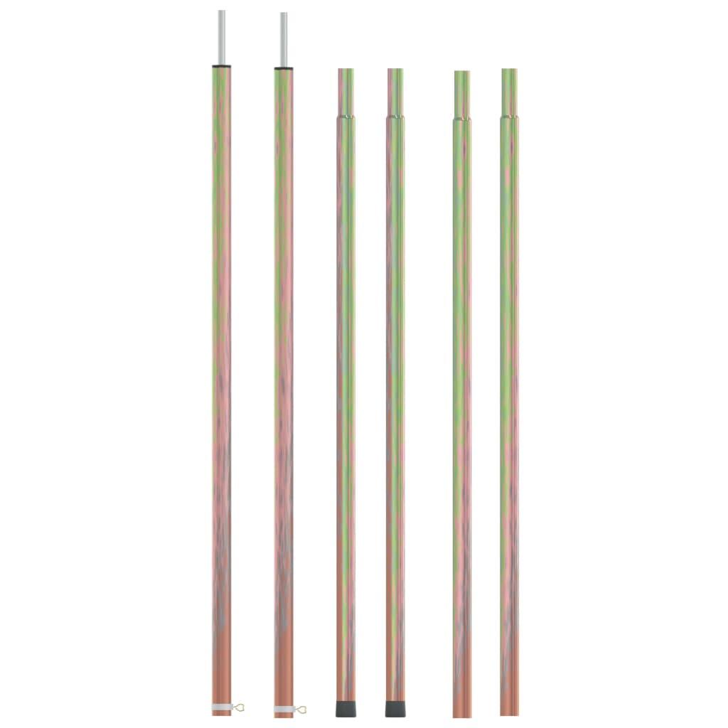 Vidaxl - Vidaxl Poteaux Télescopiques Pour Tente 2 Pcs 170–255 Cm Acier Galvanisé. - Arceaux De Tente - Incolore - Decathlon