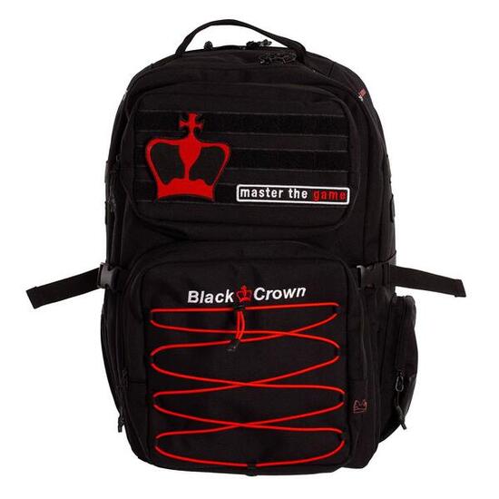 BACKPACK BLACK CROWN SPARTAN BLACK/RED A005989