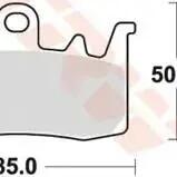 TRW MCB856 Sintered Metal Bicycle Brake Pads.