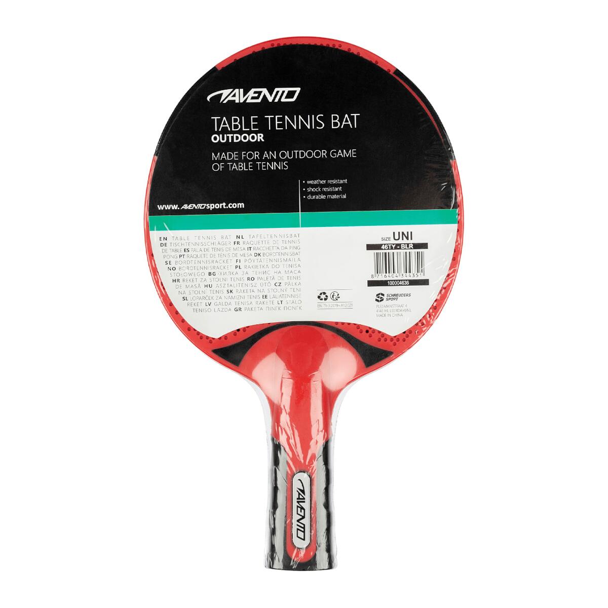 Raquette de tennis de table Avento 3/4