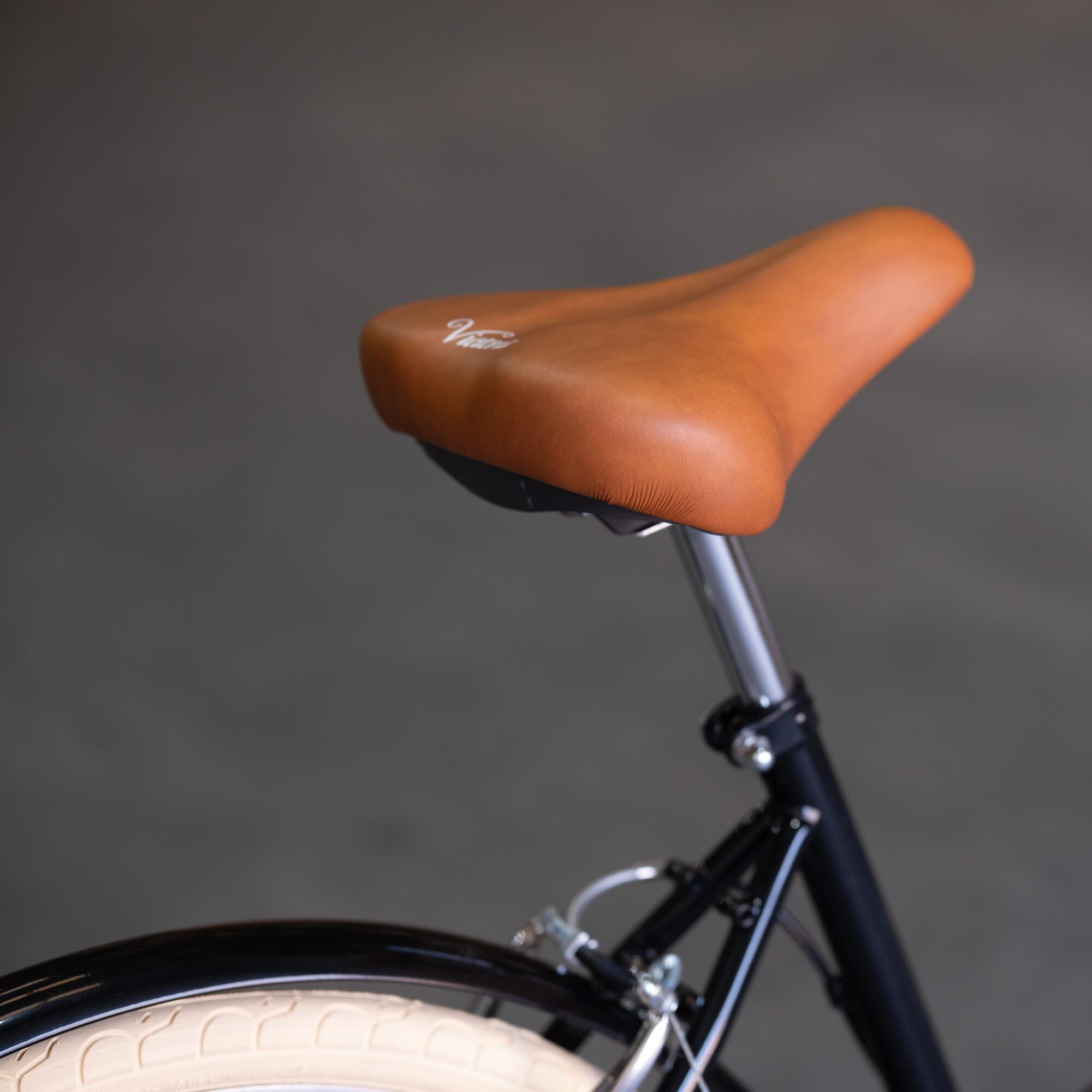 Bicicleta de Passeio Vintage Capri Barcelona 26" 6 Velocidades - Preto-Creme 6/8