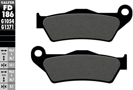Galfer remblokken fd186 brake pad fd186 g1054 organic