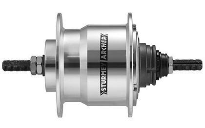 Ursus X-RF4 4-versnellingen naaf, 36 gaten, 170 mm, zilver.