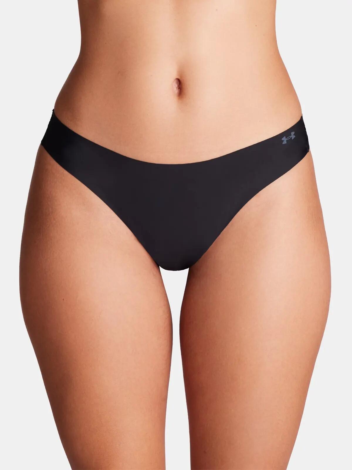 String Femmes Paquet de 3 Stretch-UA PURE STRETCH NO SHOW THONG -SOLID 3PK 4/7